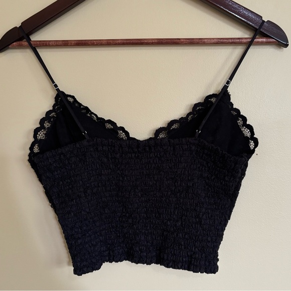 Express| Feminine Black Lace Bralette Cami Top Sz M - Picture 2 of 4